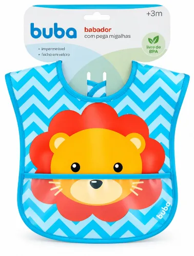 Babador com Bolso Leão - Buba