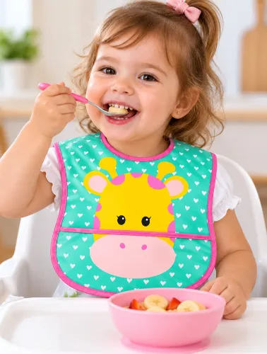 Babador com Bolso Girafa - Buba