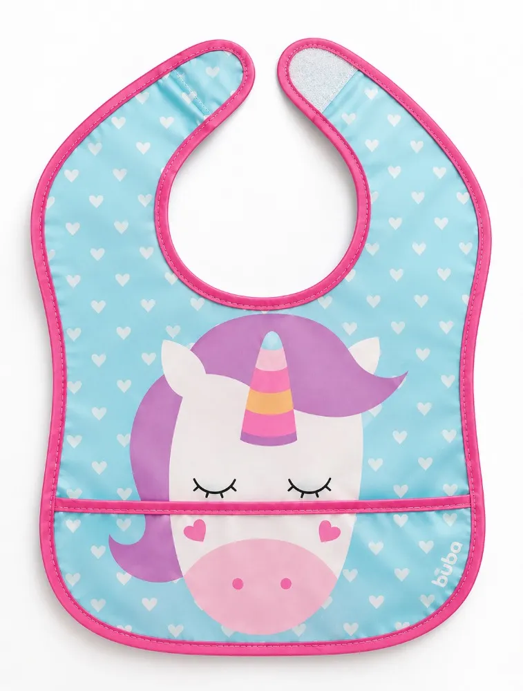 Babador com Bolso Unicórnio - Buba