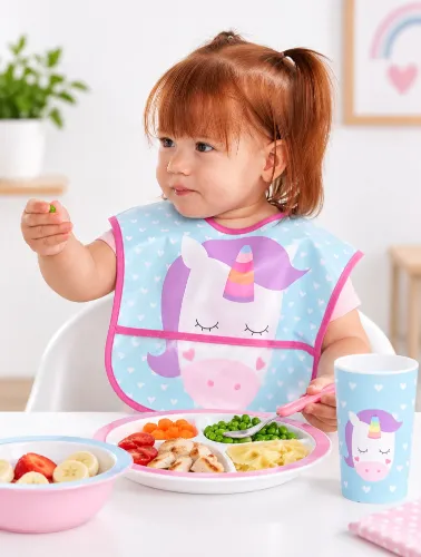 Babador com Bolso Unicórnio - Buba