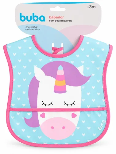 Babador com Bolso Unicórnio - Buba