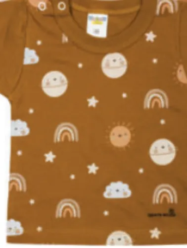 Camiseta Infantil Manga Curta Deserto G - Gente Miúda