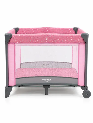 Berço Cercadinho Infantil Sleep Rosa - Voyage