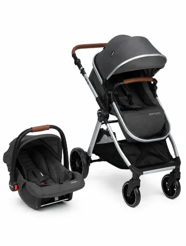 Carrinho Travel System Romanzo Preto Granizo - Infanti