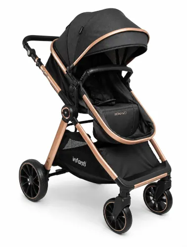 Carrinho de Bebê Romanzo Preto Bronze - Infanti
