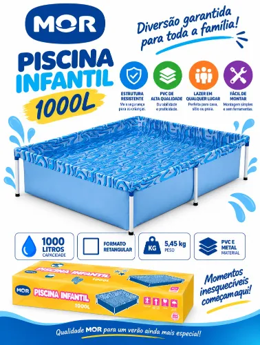 Piscina Estruturada 1000 Litros - MOR