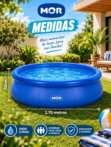 Piscina Inflável 3.400 Litros - MOR