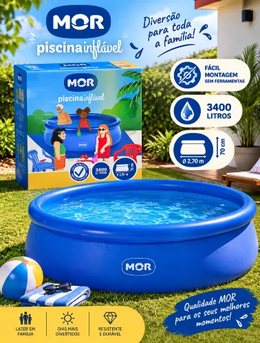 Piscina Inflável 3.400 Litros - MOR