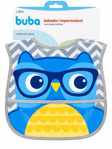 Babador com Bolso Coruja - Buba