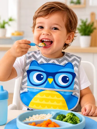 Babador com Bolso Coruja - Buba