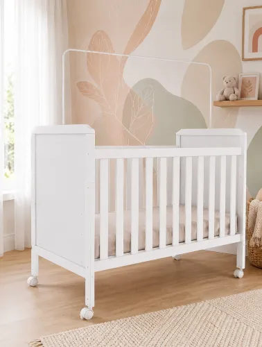 Berço Infantil Cloe Branco Brilho - Móveis Peroba
