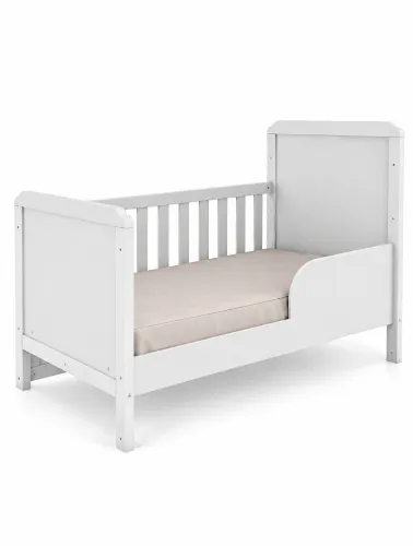 Berço Infantil Cloe Branco Brilho - Móveis Peroba