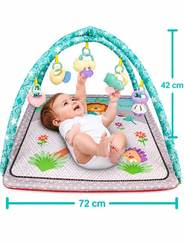 Tapete de Atividades para Bebê Quadrado Leão – Zippy