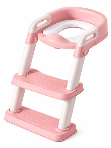 Assento Redutor com Escadinha Rosa - Zippy
