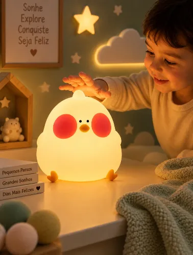 Luminária de Mesa Infantil Pintinho