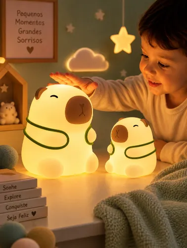 Luminária de Mesa Infantil Capivara