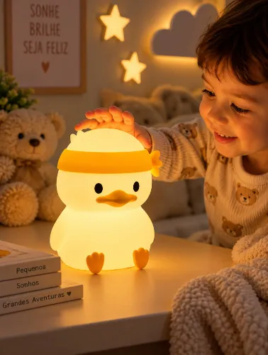 Luminária de Mesa Infantil Patinho