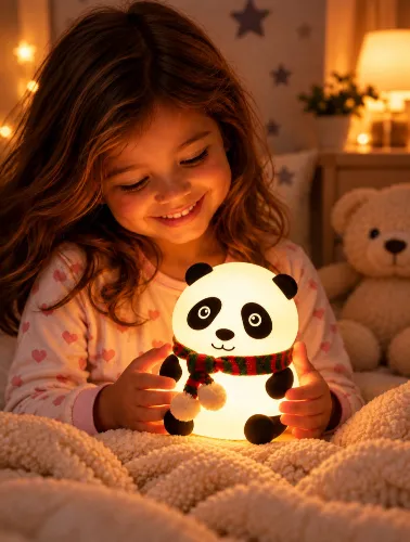 Luminária de Mesa Infantil Urso Panda