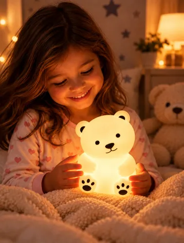 Luminária de Mesa Infantil Urso Polar
