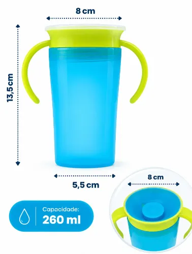 Copo de Treinamento 360° Azul - Buba