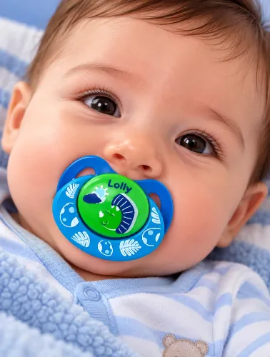 Chupeta Ortodôntica +6 Meses Silicone Dinossauro -  Lolly