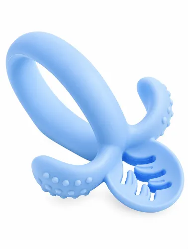 Colher de Treinamento Soft Silicone Azul - Pimpolho Estágio 2