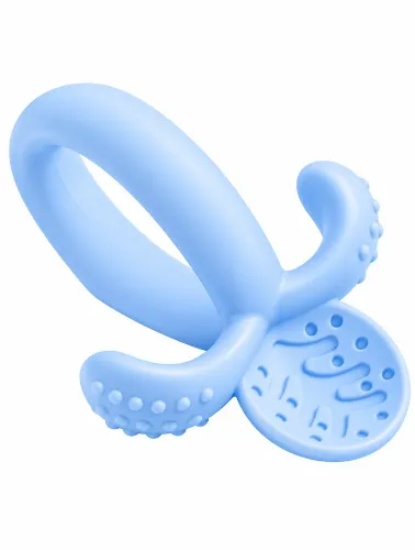 Colher de Treinamento Soft Silicone Azul - Pimpolho Estágio 1