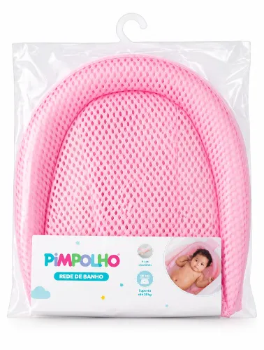 Rede para Banheira Infantil Rosa - Pimpolho