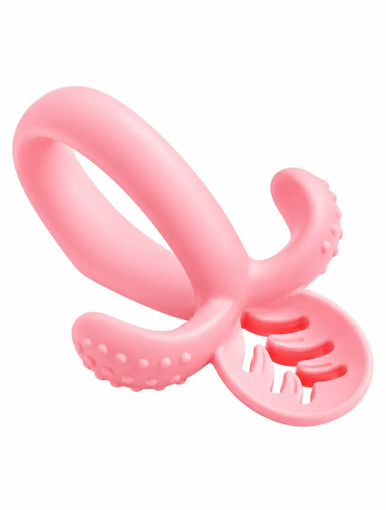 Colher de Treinamento Soft Silicone Rosa - Pimpolho Estágio 2