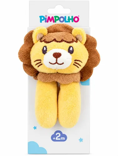 Naninha com Prendedor de Chupeta Bege / Leão - Pimpolho
