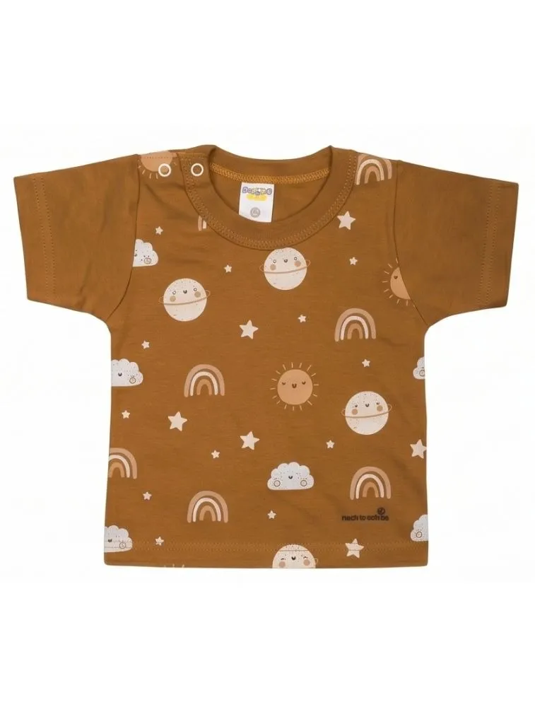 CAMISETA M/CURTA ESPACO TERRACOTA P REF.268 - GENTE MIUDA