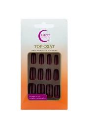 FHACES UNHAS TOP COAT VINHO