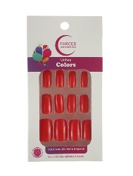 FHACES UNHAS COLORS VERMELHO VIVO