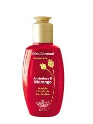 FLORES VEGETAIS OLEO CORPORAL MORANGO 120ML
