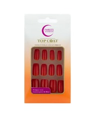 FHACES UNHAS TOP COAT VERMELHO CORAL