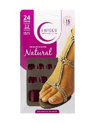 FHACES UNHAS PES VERMELHO METALICO