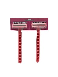 NAVY APARELHO DE BARBEAR USO MANUAL C/2 LAMINAS ROSA