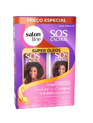 SALON LINE SOS KIT SHAMPOO 300ML + CONDICIONADOR 200ML OLEO D