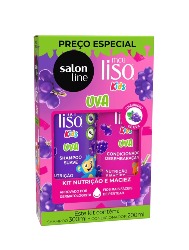 SALON LINE MEU LISO SHAMPOO 300ML + CONDICIONADOR 200ML UVA K