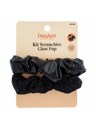 PROART KIT SCRUNCHIE GLOW POP PRETO 2PC