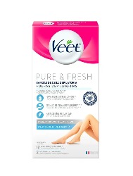 VEET FOLHAS BIQUINI PURE & FRESH CORPO C/16 PELE DELICADA