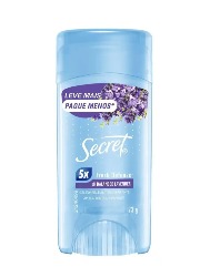 SECRET DESOD 73G CLEAR LAVANDER L+P-