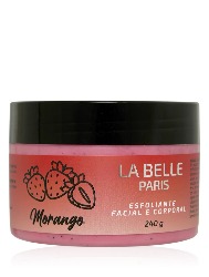 LA BELLE PARIS ESFOLIANTE FACIAL E CORPORAL 240G MORANGO
