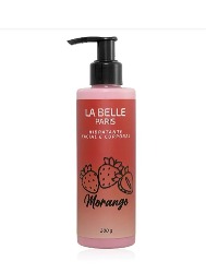 LA BELLE PARIS HIDRATANTE FACIAL E CORPORAL 200G MORANGO