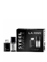 LA RIVE KIT STEEL ESSENCE EDT 100ML DESOD 150ML