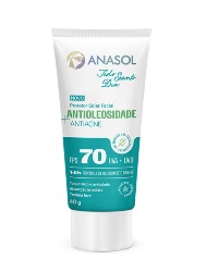 ANASOL PROT. SOLAR FACIAL TSD-ANTIOLEOSIDADE ANTIACNE FPS 70 - 40 G