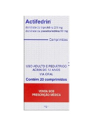 ACTIFEDRIN 2,5MG+60MG 20CP