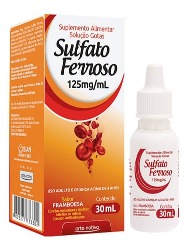 SULFATO FERROSO 125MG/ML 30ML