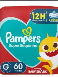 FR PAMPERS SUP BABY G 60UN