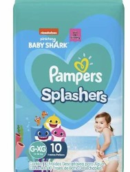FR PAMPERS SPLASHERS G/XG 10UN